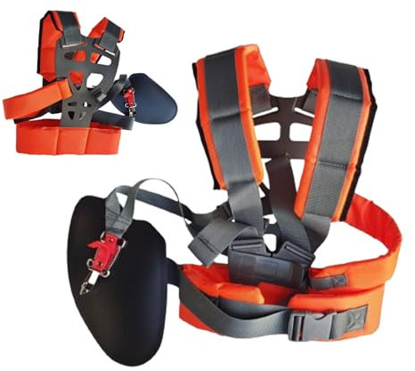 Cortacésped De Arnés De Doble Hombro, Correa Ajustable para Cortacésped, Arnes Desbrozadora Profesional, Ergonómicas Correa De Hombro De Cortacésped para Desbrozadoras Y Desbrozadoras