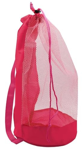 WXBCDS Bolsa Playa Rejilla Bolsa de Malla for Almacenamiento rápido de Arena, Herramientas for excavar y artículos Diversos, Bolsa de Playa(Pink)