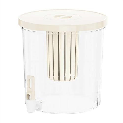 Countertop Water Filter Dispenser, 4.5L Large Capacity Cold Water Dispenser with Tap & Filter – Clear Drink Jug for Juice, Beer, Fruit Water for Kitchen, Garden, Parties, and Outdoor Events (A)