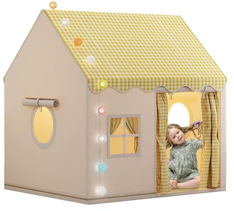 Playhouse Kids Indoor | Bettspielzelt Mit Geheimen Basisdesign Für Kleinkinder | Großes Indoor -Spielhaus Für Und Mädchen, Lustiges Kinderzelt Für Schlafzimmer, Kinderzimmer Oder Spielbereich