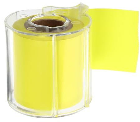 Gatuida Bloc-notes Adhésif Portable Multifonction Rouleau de Notes Autocollantes Jaunes pour Bureau Facile à Déchirer et Transporter Format pour Mémos Quotidiens