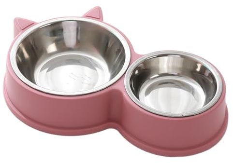 Futternapf aus Metall für Haustier- Rutschfeste Matte, Schnurrbärtenfreundliches Design, erhöhter Feeder für Hundekatzen, Langsame Futterleckmatte, Kauausweis Angebot | Hygienisch leicht zu