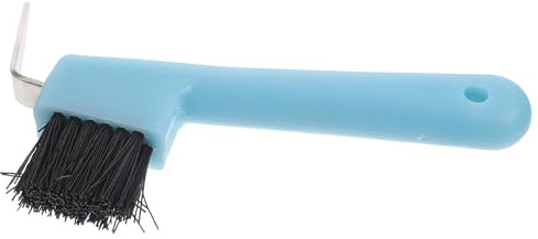 LALAFINA Raschietto per Zoccoli Cavallo con Spazzola per Toelettatura e Pulizia Profonda Impugnatura Ergonomica Antiscivolo Strumento di Cura Zoccoli per Rimuovere Sporco e Colore Casuale