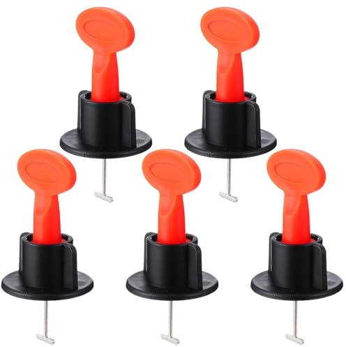 GLEAVI Kit de Nivellement de Carrelage 51 Pièces, Outils Réutilisables Système Autonivelant, Entretoises pour Pose de Carrelage de Sol et Mural
