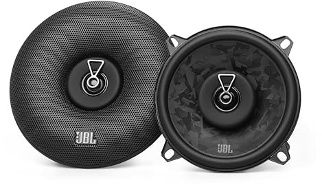 JBL Stage3 Gen2 58 130mm 5,25 Zoll Koaxial Lautsprecher Auto Upgrade Boxen | 60W RMS / 480W Peak, 89dB, 4 Ohm Impedanz, 55Hz-20kHz Frequenzgang, PEI Hochtöner, mit Schutzgitter, True 4-Ohm Technologie