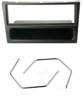 Audioproject A147 - Autoradio Einbauset Radioblende - kompatibel für Opel Corsa C Combo Omega B Astra G Vectra C Meriva A Agila Tigra Signum Renault Suzuki - Entriegelungsbügel schwarz