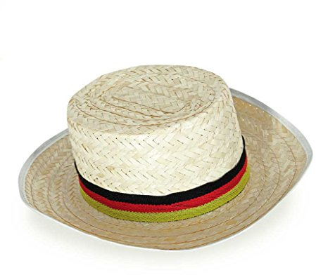 KarnevalsTeufel.de Strohhut Fan Deutschland Fahne Kopfbedeckung Germany