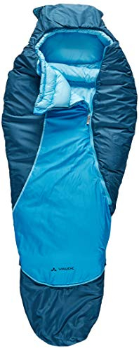 VAUDE Kinder Schlafsack Alpli Adjust 400 SYN, längenverstellbarer Kinderschlafsack, geeignet für Größen von 105-135cm, baltic sea, one Size, 129613340010