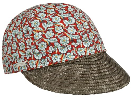Seeberger Mariva Flower Keps Damer - damkeps solvisir solkeps med skärm Sommar Vår-sommar - One Size olivgrön