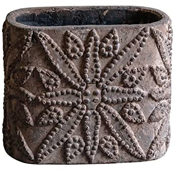 PEVSCO Blumentopf Handgefertigte grobe Keramiktöpfe, Retro-Sukkulenten, roter Keramik-Blumentopf, Blumenarrangement, Keramik-Topf-Ornamente Pflanzvase (Size : Medium)