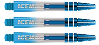 RED DRAGON Gerwyn Price Nitrotech Blau getaucht mit blauem Oberteil Mittel Dart-Stiele - 2 Sets pro Packung (insgesamt 6 Stiele)
