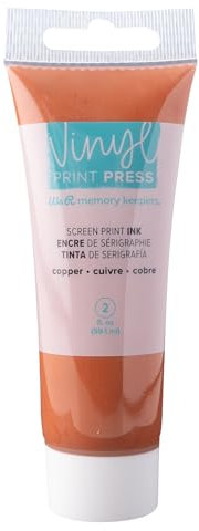 We R 60000909 Vinyldrucktinte, Siebdruckfarbe, 57 ml, Metallic-Kupfer