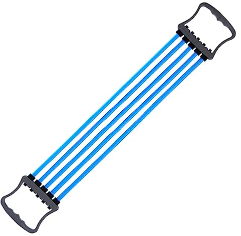 Wilsonzin Expansor de Pecho Ejercitador Pectorales Ajustable Dispositivo de Entrenamiento Fitness Expander para el Entrenamiento de los Músculos de los Hombros, el Pecho y También los Brazos