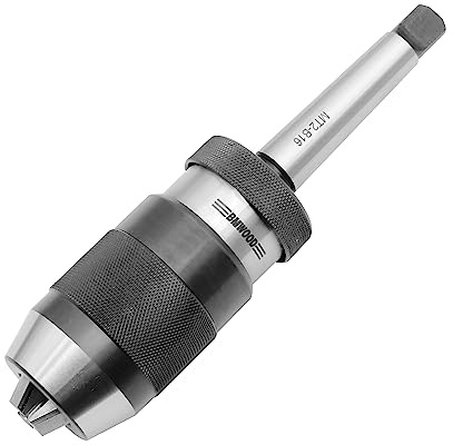 BMWOOD Super Heavy Duty 5/8 Keyless Drill Chuck with MT2 Shank for Woodlathe and Pillar drills