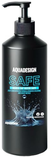 AquaDesign SAFE 500ML Aquarium Tap Water Conditioner Dechlorinator TREATS 12,500 ltrs - Chlorine Remover