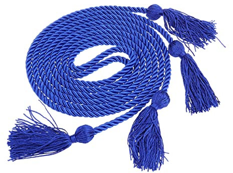 SHINEOFI Geflochtene Blaue Ehrenschnur aus Polyester für Absolventen mit Abschlusskordel als Geschenk und Dekoration für Schulabschlussfeiern