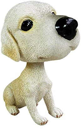 Rurunklee Wackelhunde Ornaments, Wackelkopf Hunde, Auto Puppe Harz, Wackelhund Auto Innendekoration, Hunde Armaturenbrett Dekoration, Verwendet für Autodekorationen, Bürodekorationen