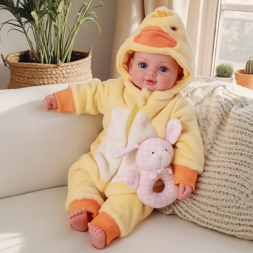 BABESIDE Value 5-Piece Realistic Baby Doll Set – Includes 15-Inch Soft Body Doll, Outfit, Bottle, Magnetic Pacifier & Birth Certificate – Ideal Gift for Kids 3+, Birthday, Pretend Play