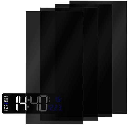 Hariendny 4 fogli di pellicola autoadesiva per dimmer e copertura LED