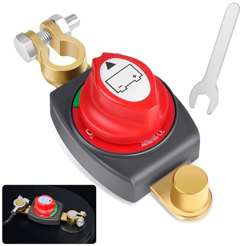 Interruttore principale della batteria, 12 V-48 V, interruttore di separazione, impermeabile, per auto, moto, barca, caravan, yacht bus, interruttore batteria universale e durevole