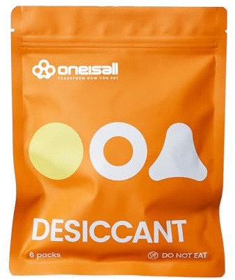 oneisall 6 Packs Bolsa Desecante de Comida Seca para Comederos Automáticos de Gatos, Mantiene la Comida del Gato Seca y Fresca, Apto para Todos los Comederos de Gatos oneisall