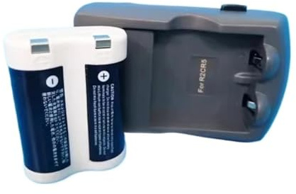 Lithium Battery：Rechargeable Lithium Battery+ Charger，Compatible For Canon，for R2cr5 2CR5 EOS 1 EOS 3 6V Camera Battery(1charger 1 battery W)