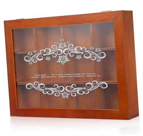 BESPORTBLE Schmuckaufbewahrungsbox zur Organisation von Ringen und Ohrringen und Acryldeckel Retro mit 12 Fächern Ausreichende Kapazität im Schlafzimmer