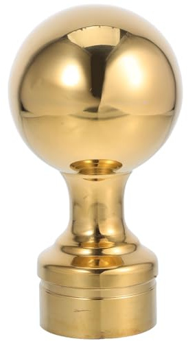 Toyvian Flagpole Finial Ball Topper Metal Ornament for Pennants and Flags Enhances Visual Appeal for Holiday Decor and Ceremonial Occasions