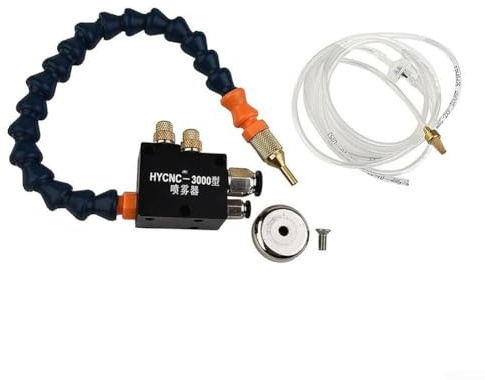 Atomized Cooling And Lubricating Spray System, Suitable For CNC Machine Tools, Lathes, Milling Machines, Drilling Machines Equipped With 300 Mm Cooling Pipe And 1.5 M PU Pipe