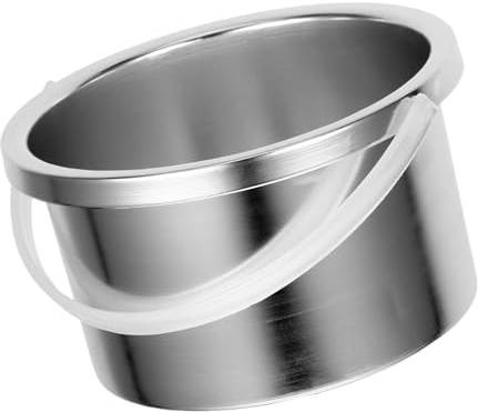 Homoyoyo Small Aluminum Alloy Wax Melting Pot Inner Dish for Wax Warmer Melting Machine Replacement Container for Safe and Easy