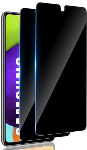 TuFun Schutzfolie für Samsung Galaxy A52/A52S/A53 4G/5G für Panzerglas Sichtschutz, [2 Stück] 9H Härte Sichtschutzfolie, Anti-Spy Displayschutz, Anti-Spähen, Blasenfreie Privacy Schutzglas - Schwarz