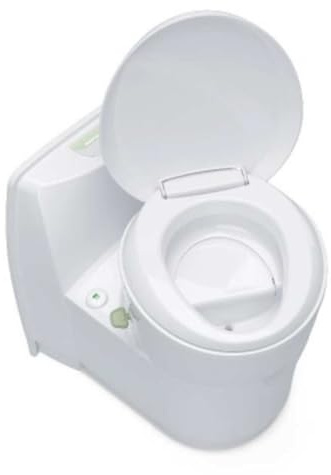 Thetford Trockentrenntoilette, Kunststoff, Kompakt, Weiß, 58 x 39,4 x 53,4 cm, 7,5L Urintank/7L Kottank, 7,2 kg, S220-CS mit mechanischer Füllstandsanzeige