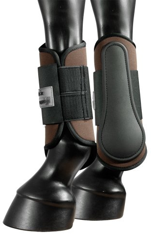 PFIFFsoft Gamaschen mit festem Löffel, schwarz L