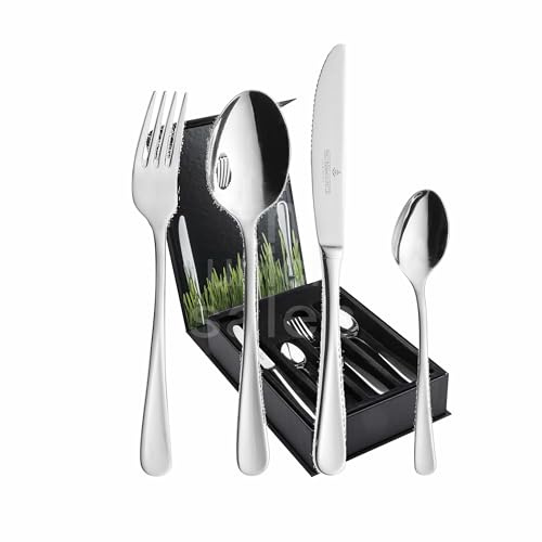 'Picard & Wiel Puetz 446240 – Servizio di Posate 24 Pezzi Casino Misti Set di Posate, Acciaio Inossidabile, Argento