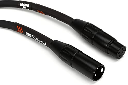 Roland Black Series Heavy-duty XLR Microphone Cable, 3-Feet