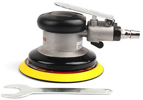 SI FANG 5-Inch Heavy Duty Air Dual Action Random Orbital Sander, Low Vibration Pneumatic Da Sanders