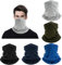 VEGCOO 6 PCS Unisex Multifunctional Headwear Bandana Multipack Washable Face Coverings Neck Scarf Headscarf, Cycling Motorcycle Balaclava Neck Gaiter Snood for UV Sun Protection