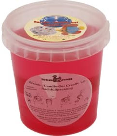 Kerzengel | Kerzen gießen | Candle-Gel Kreativ-Set | 400g | ROSE | wiederverschließbare Dose | DIY Gel-Kerzen