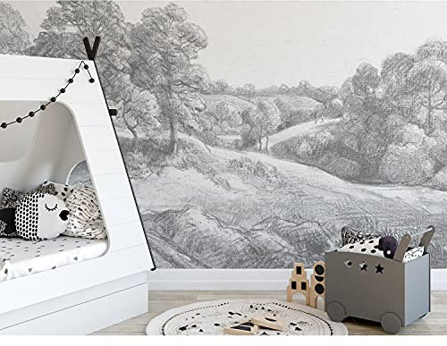 Coloray Le Papier Peint Muraux 250x250cm Latex Meuble Chambre Salon Cuisine Muralo Papiers Peints Décoration - Vintage rétro de la campagne