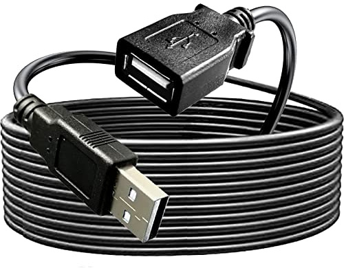 Long USB 2.0 Extension Cable 25FT,Long USB2.0 A Male to Female,USB A Cable Extension Cord,USB 2.0 A Data Transfer Extender USB Cable， USB2.0 A Connector for USB Flash Drive/Hard Drive