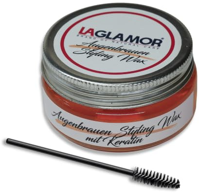 LAGLAMOR Augenbrauen Styling Gel Transparent mit Keratin, Langanhaltendes & Wasserfestes Brow Wax | Augenbrauenseife Soap Brows zum Fixieren, Definieren & Formen, inkl. Pinsel, 50ml