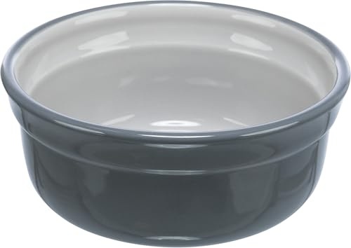 TRIXIE Skål, keramik, 1,6 l/Ø 20 cm, grå/ljusgrå – 24412