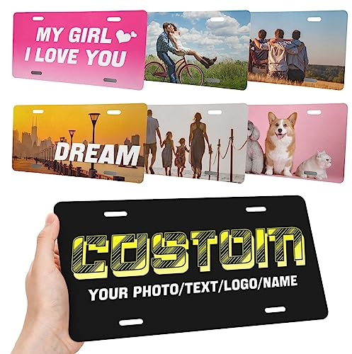 Erstellen Sie Ihre eigenen Nummernschilder – personalisiertes Nummernschild -Nummernschild zum Selbstgestalten-Kfz-Kennzeichen-Schilder mit Wunschtext-Aluminiumschilder Nummernschilder-30×15CM