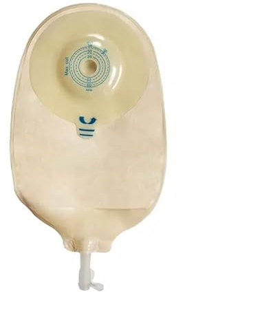 Sacca per Urostomia Convessa a 1 Pezzo con Barriera Protettiva e Filtro Anti-Odore | Sistema Drenabile per Stomia Invertita | Confezione da 10 Pezzi