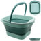 Bassine Pied de Pliable, Bassine Bain de Pied pour Pédicures Détox Massage Pediluve Spa, Bassine Pied pour Pédicure Relaxation Les de Plein air Camping