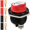 Greluma 1PC Interruptor de desconexión de batería de automóvil de 200A, interruptor aislador de corte maestro de batería de 12V-24V, interruptores de batería de encendido y apagado para marinos