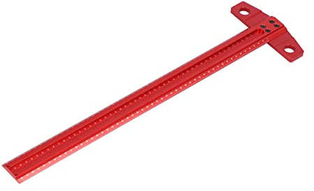 T Type Square Ruler, Right Angle Scriber, Aluminum Marking Gauge for Glass Processing (500mm)