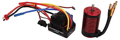 RC Electric Speed Controller, 1/8 RC Car Brushless Motor ESC CNC Machining Aluminum Cover High Temperature Resistant Copper Coil for Maintenance (4200KV)