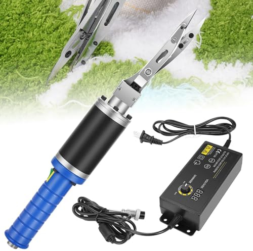 Oiyekntd Elektrische Tufftteppichteppich -Schnitzschere, Gravur -Trimmmodellierschere, Tufteln für das Schneiden von Stofffahrzeugen mit 1 Paar × Klingen, 2 × Carbonbürsten