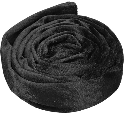 PATIKIL Copertura per Catena di Corda per Lampadario 1,97 Pollici Nero | 1 Pezzo, Manicotto in Tessuto di Velluto, Oscillazione Dei Cavi Cavo, per Catena di Lampadario